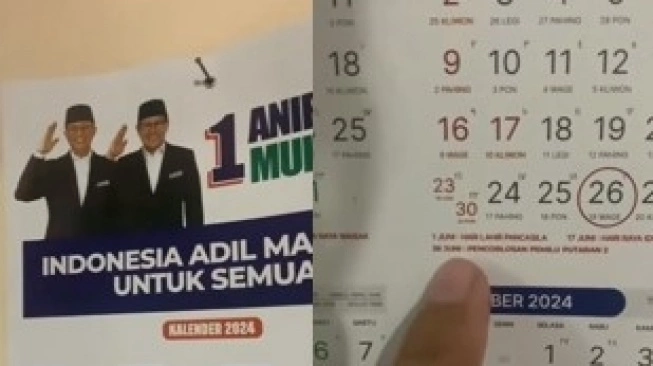 Momen Lucu Pemudik Kebingungan Temukan Kalender Pemilu Putaran Kedua di Kampung Halaman (sumber: suara.com)