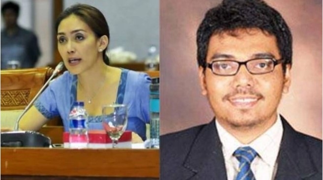 Rieke Diah Pitaloka dan mantan suaminya, Donny Gahral Adian (kolase)