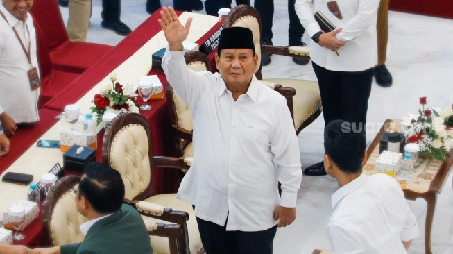 Presiden Terpilih Periode 2024-2029, Prabowo Subianto. (sumber: suara.com)