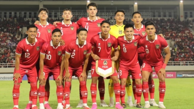 Skuat timnas Indonesia U-23 yang akan turun di Piala Asia U-23 2023  (sumber: suara.com)