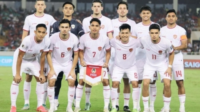 Skuat timnas Indonesia saat hadapi Vietnam di Kualifikasi Piala Dunia 2026  (sumber: suara.com)