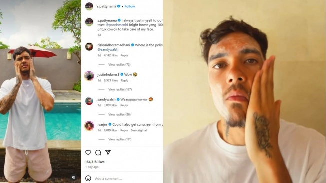 Shayne Pattynama saat menjadi bintang iklan. Sumber foto : suara.com