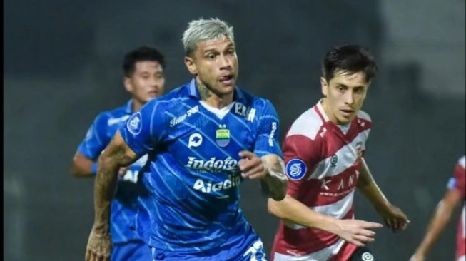Penyerang Persib Bandung, Ciro Alves. (sumber: suara.com)