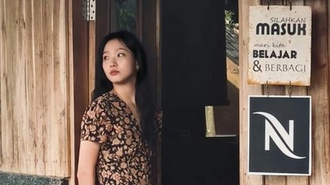 Kim Go Eun di Garut.  (sumber: suara.com)