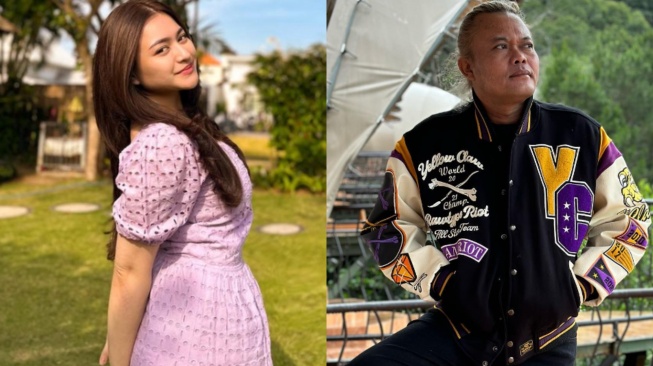 Kolase potret Sule dengan Nathalie Holscher.  (sumber: suara.com)