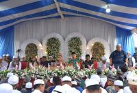 lama Kondang Ustadz Maulana, Para Habib dan Pejabat Serta Unsur Forkopimda Kapuas Di Acara Isra Mi'raj, Kamis (1/2/2024).Foto.M Gazali/1tulah.com