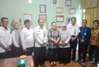 Perwakilan BKKBN Kalteng, Kadis DP3APPKB dan Pihak RSUD Kapuas, Rabu (7/02/2024).Foto.M Gazali Noor