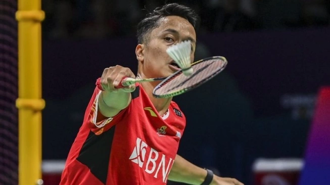 Pebulutangkis tunggal putra Indonesia, Anthony Ginting (sumber: suara.com)
