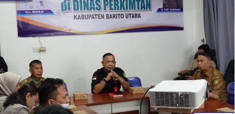 Dinas Perkimtan Barut Rapat Persiapan Sosialisasi Ganti Rugi Tanah Pelebaran Jalan. Foto:Delia/1tulah.com