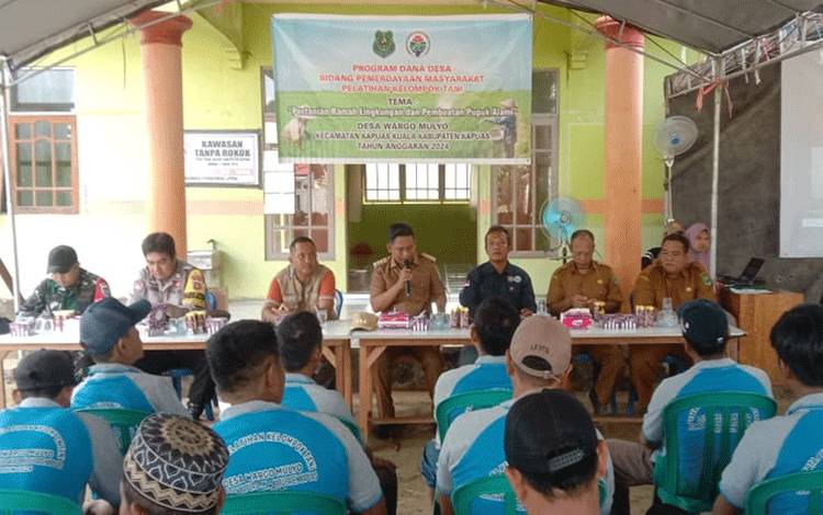 Kegiatan pelatihan bagi kelompok tani di Desa Wargo Mulyo, Kecamatan Kapuas Kuala. Foto: Pemkab Kapuas