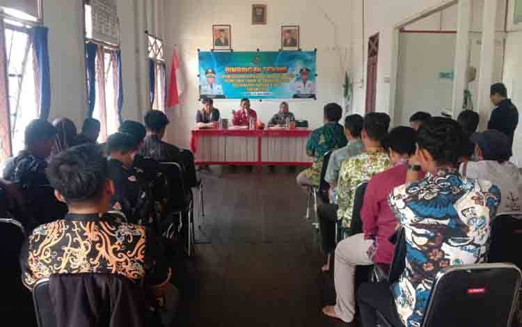 Suasana saat kegiatan Bimtek Pemetaan Tanah Berbasis Digital, di Aula kantor Kecamatan Kapuas Kuala. Foto: Pemkab Kapuas