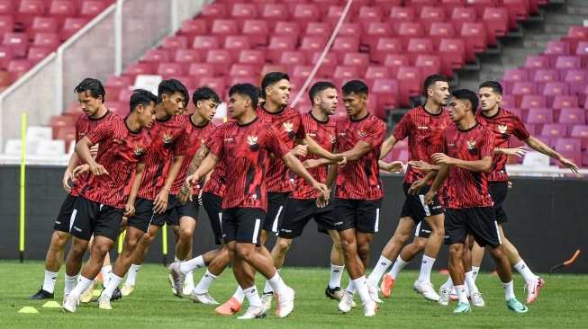 Timnas Indonesia akan melawan Timnas Irak pada pertandingan ke-5 Grup F Kualifikasi Piala Dunia 2026, Kamis 6 Juni 2024. Sumber foto : suara.com