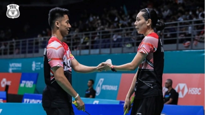 Pasangan ganda campuran Indonesia, Dejan Ferdinansyah / Gloria Emanuelle Widjaja. Sumber foto : suara.com