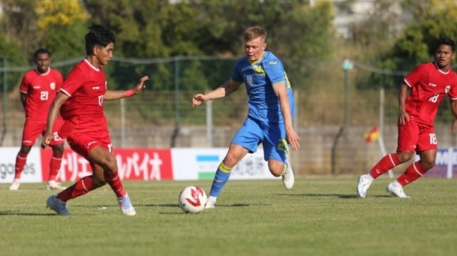 Timnas Indonesia vs Ukraina di Toulon Cup 2024. Sumber foto : suara.com