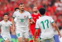 Striker Timnas Irak, Aymen Hussein. Sumber foto : suara.com
