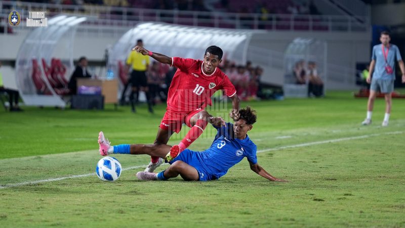 Timnas Indonesia U-16 menggasak gawang Singapura. (foto: Timnas Indonesia)