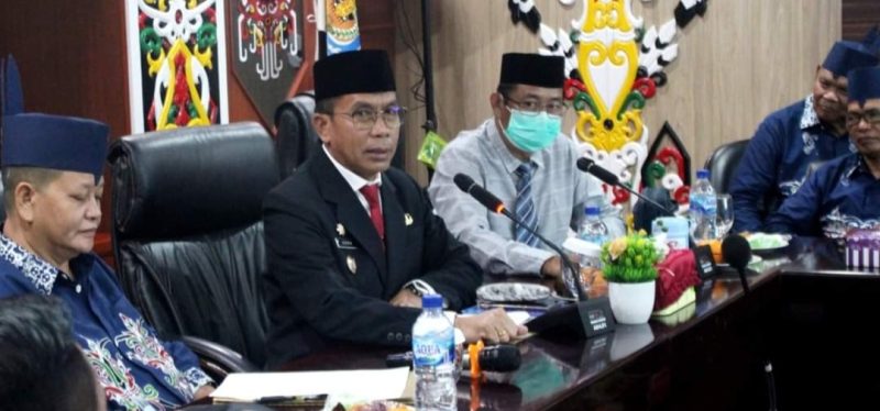 Pj Bupati Mura Hermon saat audensi dengan FKUB Mura. (Foto :DISKOMINFO SP)