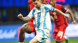 Penyerang timnas Argentina Lionel Messi. Sumber foto : Instagram @leomessi