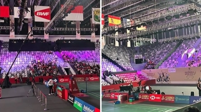 Indonesia Open Sepi Penonton Jadi Gunjingan, Warganet Senggol Harga Tiket Terlalu Mahal.  (sumber: suara.com)