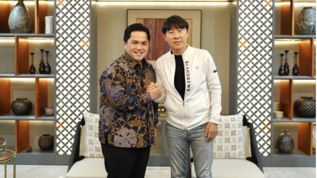 PSSI dan Shin Tae-yong sepakat perpanjang kontrak demi Timnas Indonesia.  (sumber: suara.com)