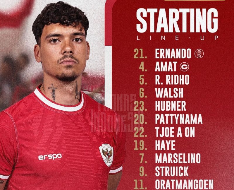 Susunan Pemain Timnas Indonesia vs Irak: Thom Haye dan Ragnar Oratmangoen Turun, Jay Idzes Cadangan. Sumber foto : Instagram @timnas.indonesia