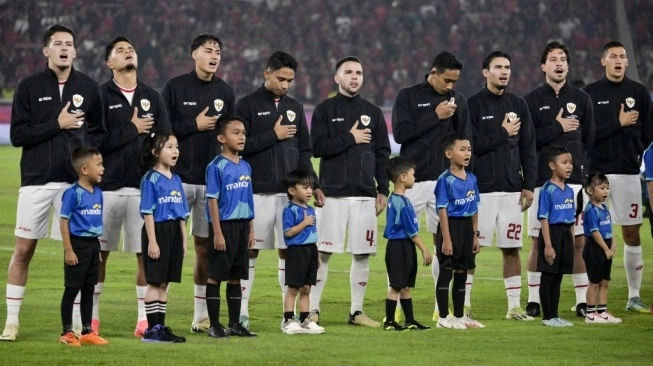Starting XI Timnas Indonesia pada laga Kualifikasi Piala Dunia 2026 zona Asia kontra Filipina yang digelar Selasa (11/6/2024) di Stadion Utama Gelora Bung Karno (SUGBK), Jakarta.  (sumber: suara.com)