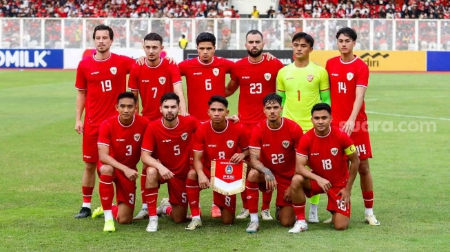 Para pemain Timnas Indonesia.  (sumber: suara.com)