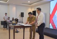 PJ Bupati Kapuas Dalam Acara Penandatanganan MOU dengan Kejaksaan Negeri Kapuas dan PT Amin Bara Bonang.