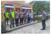 Satpol PP dan Damkar Kapuas Saat Turut Dalam Posko Pengamanan Lebaran 2024.
