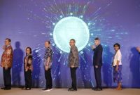 Peluncuran empat proyek yang melibatkan ormas sipil dalam rangka akselerasi transisi hijau dan pembangunan berkelanjutan yang diselenggarakan EU-Indonesia Civil Society Forum 2024. (Humas Kedutaan Uni Eropa untuk Indonesia)