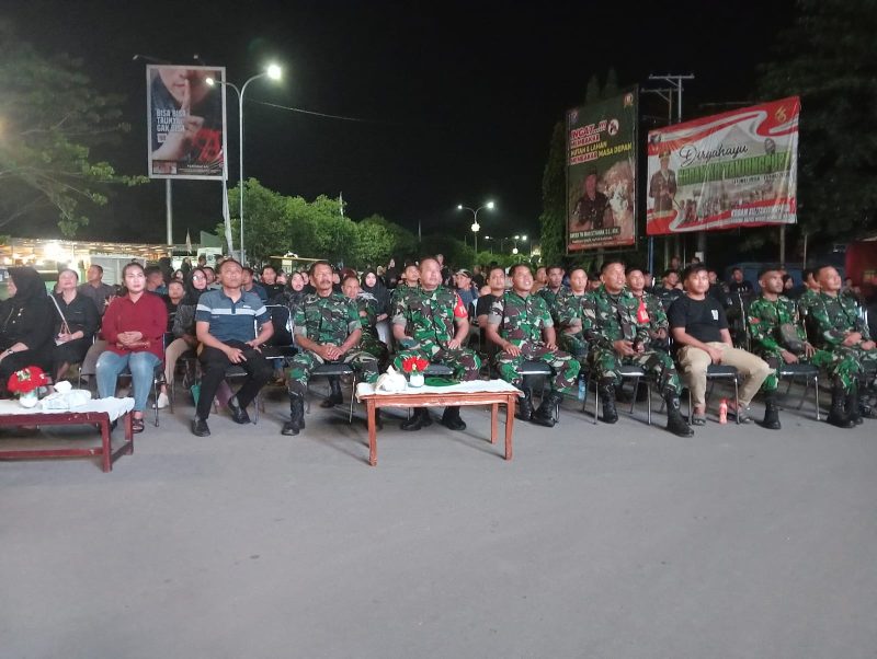 Jajarn Kodim 1013 Muara Teweh saat ikut menonton live streaming, Jumat (19/7/2024).Foto. M Gazali/1tulah.com