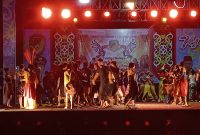 Lomba Tari Pendalaman dan Tari Pesisir di Festival budaya Iya Mulik Bengkang Turan. (foto: M Gazali Noor)
