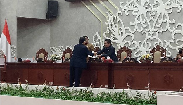 DPRD Kalimantan Tengah (Kalteng) menggelar Rapat Paripurna ke-8 Masa Sidang II Tahun 2024, Senin (15/7/2024). Foto:Istimewa