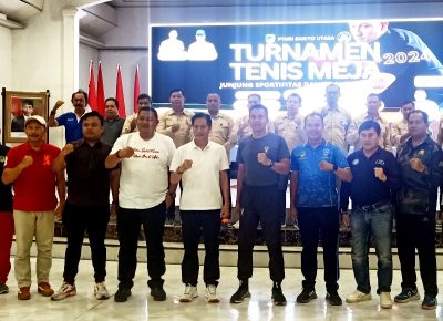 Kejuaraan Tenis Meja Pj Bupati Barito Utara Cup 2024 resmi digelar, Jumat (30/8/2024). Foto: Diskominfosandi Barut