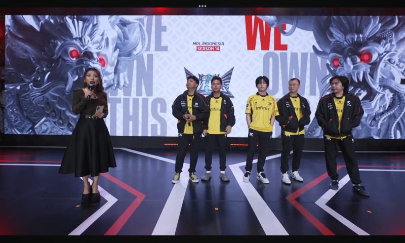 Fantoc ONIC meraih poin di laga pertama MPL Indonesia season 14 week 1 melawan Tema Liqquid ID. (foto: tangkap layar YouTube MPL Indonesia)