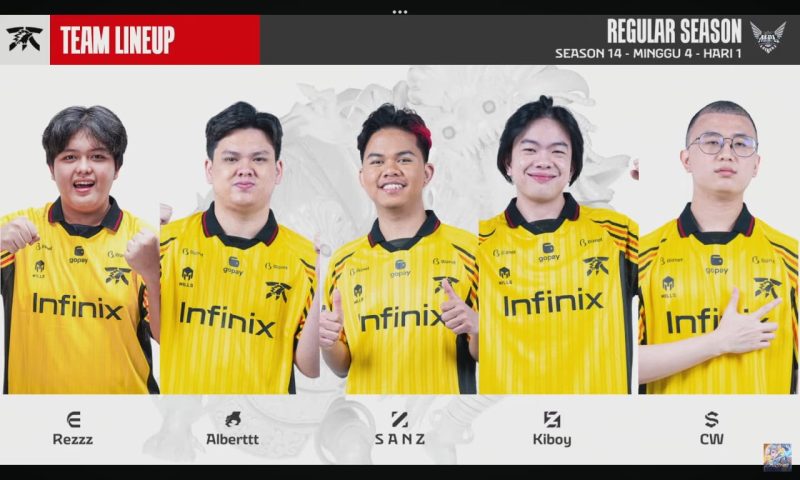 Fnatic ONIC menang epic comeback di MPL Indonesia season 14 week 4 melawan Dewa United. (foto: MPL Indonesia)