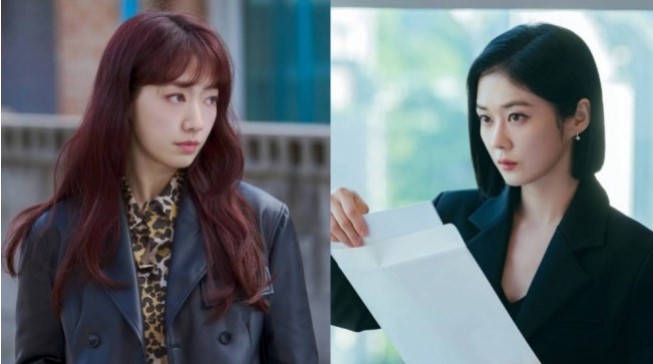 Park Shin Hye dalam drama The Judge from Hell (kiri) dan Jang Na Ra dalam drama Good Partner (kanan)[Hancinema]