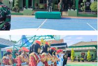 Komandan Kodim 1001/HSU-Balangan Letkol Kav Gunantyo Ady Wiryawan, saat membuka secara resmi kegiatan lomba baris berbaris Piala Panglima TNI di Makodim setempat, Kamis (26/9/2024). Foto: Windi/1tulah.com