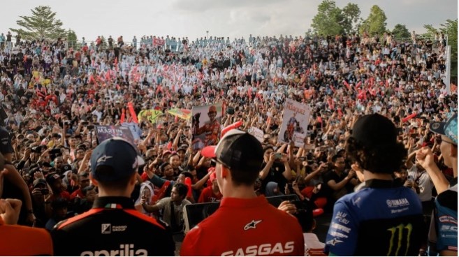 Riders Parade digelar 3 hari menjelang pelaksanaan Pertamina Grand Prix of Indonesia GP 2024 di Sirkuit Pertamina Mandalika International Circuit, Lombok Tengah, NTB. (Dok: InJourney)