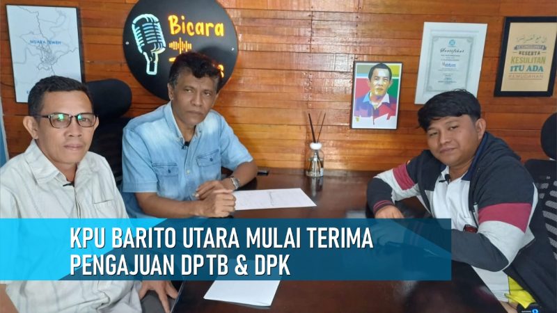 Komosionir KPU Barito Utara, Paisal Rahman, saat podcast di redaksi media online 1tulah.com, Jumat (18/10/2024).Foto.Delia Anisya Fitri
