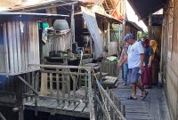 Foto : TKP korban Suryani di serang pelaku di Jalan Pangeran Antasari. Foto. Deni