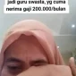 Guru honorer ini nangis saat lulus PPG (sumber: suara.com)