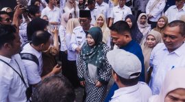 Sahbirin Noor berpamitan dan menyampaikan pengunduran diri sebagai Gubernur Kalsel di sisa jabatan periode kedua 2021-2024 di hadapan ratusan para pegawai dan ASN Pemprov Kalsel di Gedung Idham Chalid Banjarbaru, Rabu, 13 November 2024. Foto: Humas Pemprov Kalsel
