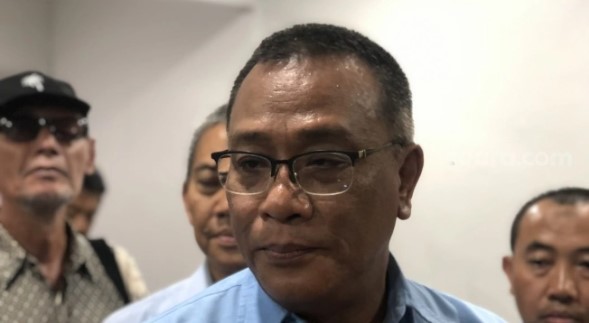 Presiden KSPSI Pembaruan Jumhur Hidayat. [Suara.com/Dea]