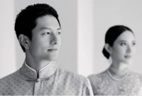 Rio Haryanto dan Athina Papadimitriou di Acara Lamaran Mereka (Instagram/alex_theleonardi/leonardiwedding)