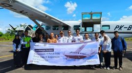 Terbang perdana Susi Air Puruk Cahu - Banjarmaisn