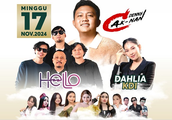 Deny Caknan, Hello Banfd dan Dahlia KDI akan goyang panggung Kampanye Akbar Gogo-Helo. Foto.Delia/1tulah.com