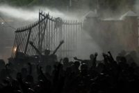 Ilustrasi demo. [ANTARA FOTO/Novrian Arbi].