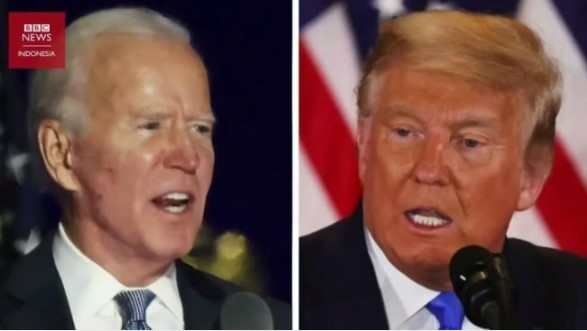 Joe Biden dan Donald Trump. (BBC Indonesia)