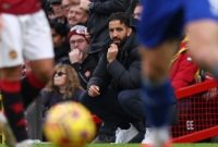 Ruben Amorim di laga Arsenal vs Manchester United. [Dok. AFP]